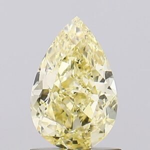1.06 ct Pear Yellow VVS2 IGI Certified Lab Grown Diamond