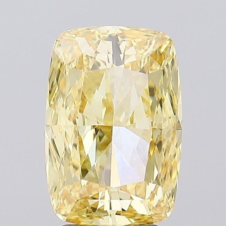 4.06 ct Cushion Yellow VVS2 IGI Certified Lab Grown Diamond