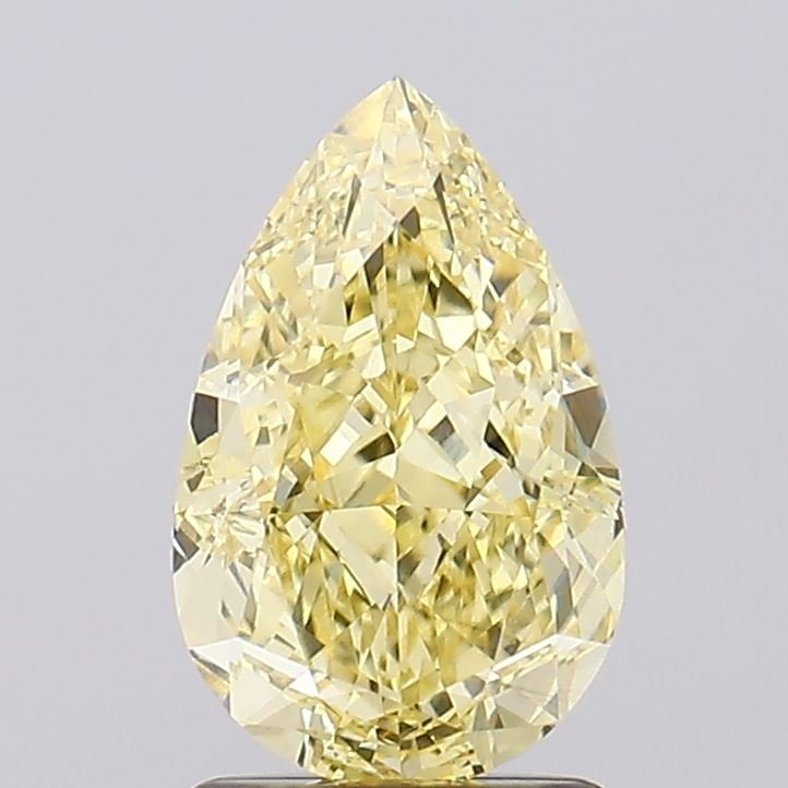 1.84 ct Pear Yellow VVS2 IGI Certified Lab Grown Diamond