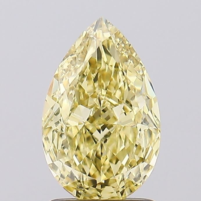 1.73 ct Pear Yellow VVS2 IGI Certified Lab Grown Diamond