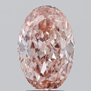 3.30 ct Oval PINK VS2 IGI Certified Lab Grown Diamond