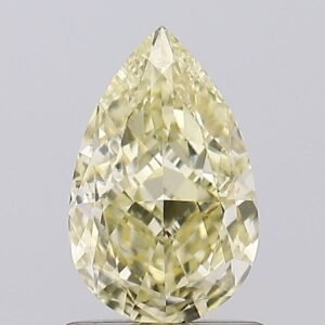 1.02 ct Pear Yellow VVS2 IGI Certified Lab Grown Diamond