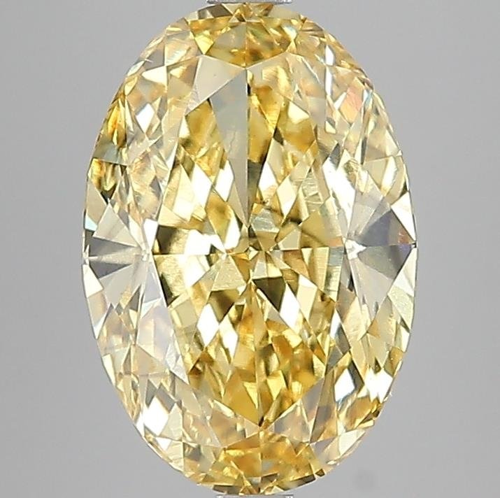 5.01 ct Oval YELLOW VS2 IGI Certified Lab Grown Diamond