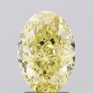 2.31 ct Oval Yellow VVS2 IGI Certified Lab Grown Diamond
