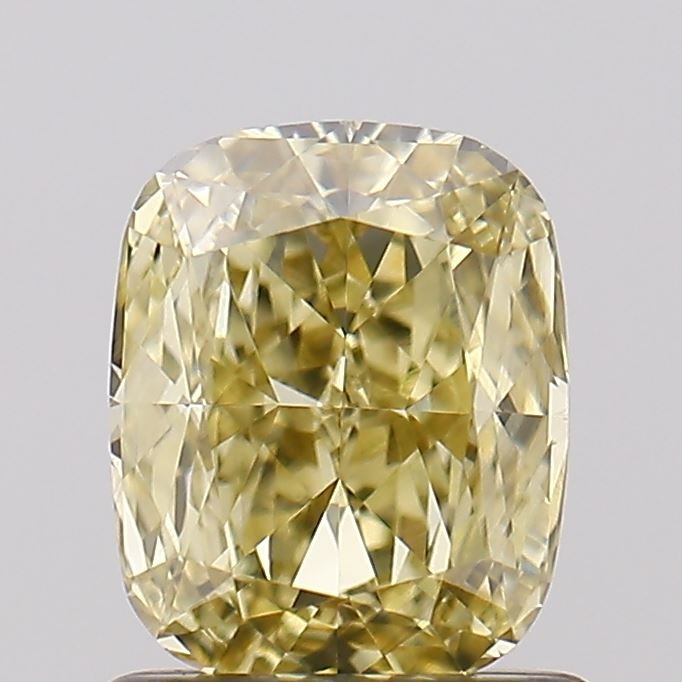 1.00 ct Cushion Yellow VVS2 IGI Certified Lab Grown Diamond