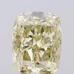 3.02 ct Cushion Yellow VS1 IGI Certified Lab Grown Diamond