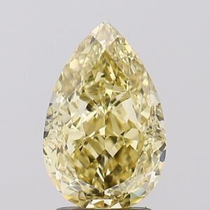 2.59 ct Pear Yellow VS1 IGI Certified Lab Grown Diamond