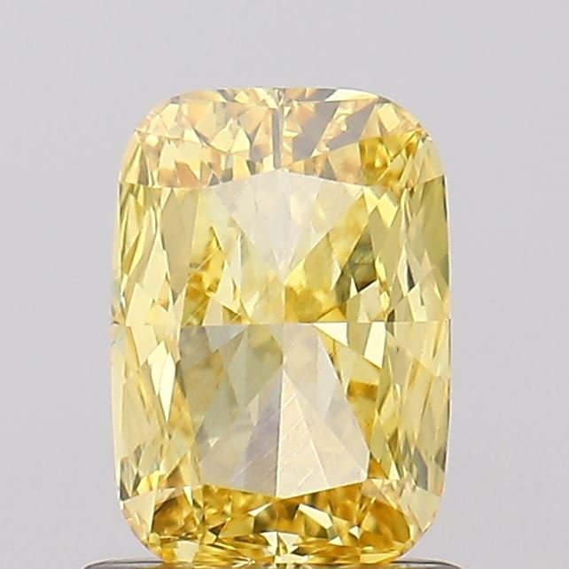 1.01 ct Cushion Yellow VVS2 IGI Certified Lab Grown Diamond