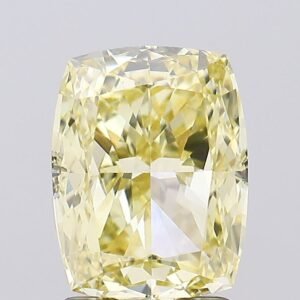 2.07 ct Cushion Yellow VVS2 IGI Certified Lab Grown Diamond