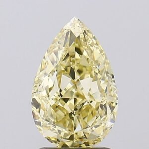 2.05 ct Pear Yellow VVS2 IGI Certified Lab Grown Diamond