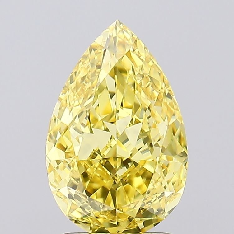 2.04 ct Pear Yellow VVS2 IGI Certified Lab Grown Diamond