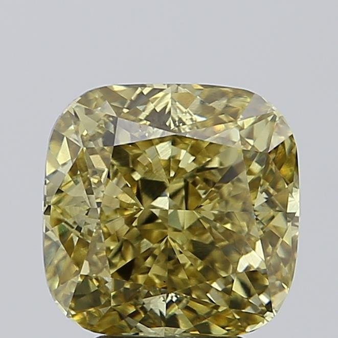 5.01 ct Cushion YELLOW VS2 IGI Certified Lab Grown Diamond