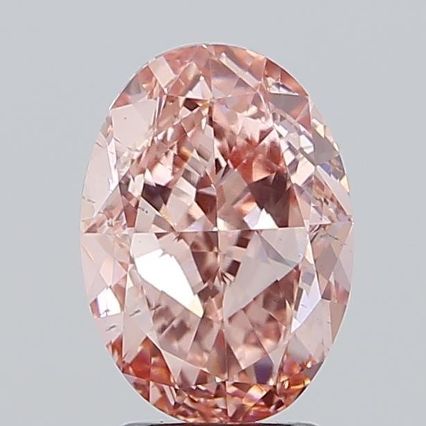 3.52 ct Oval PINK VS2 IGI Certified Lab Grown Diamond