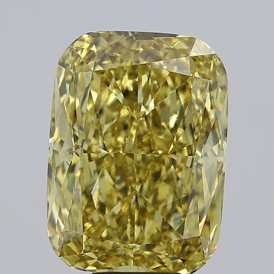 11.03 ct Cushion YELLOW VS2 IGI Certified Lab Grown Diamond