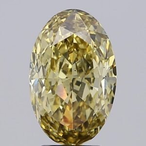 4.00 ct Oval YELLOW SI1 IGI Certified Lab Grown Diamond