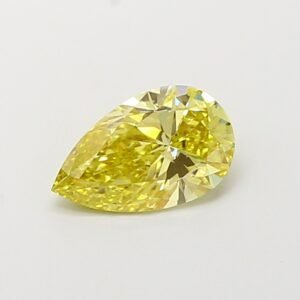 1.00 ct Pear Yellow VS1 IGI Certified Lab Grown Diamond