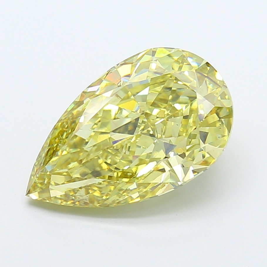 7.09 ct Pear Yellow VS2 IGI Certified Lab Grown Diamond