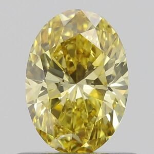0.54 ct Oval YELLOW VS1 IGI Certified Lab Grown Diamond