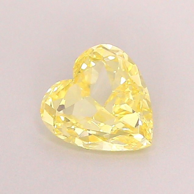 0.72 ct Heart yellow VS1 IGI Certified Lab Grown Diamond