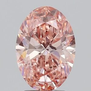 2.59 ct Oval PINK SI1 IGI Certified Lab Grown Diamond