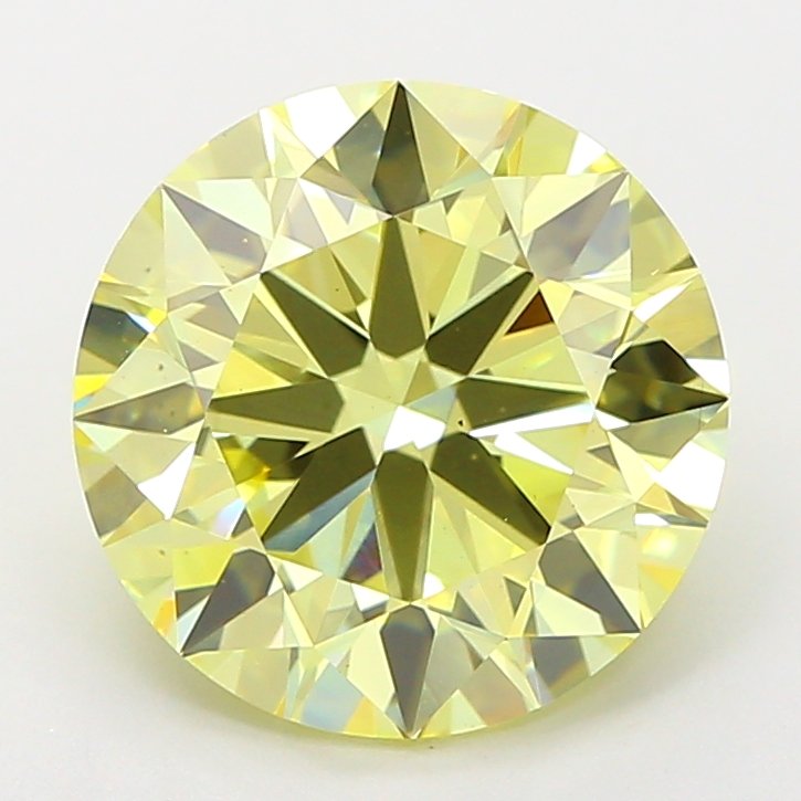 4.06 ct Round Yellow VS1 IGI Certified Lab Grown Diamond