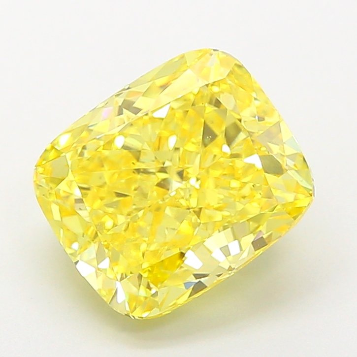 4.04 ct Cushion Yellow VS1 IGI Certified Lab Grown Diamond