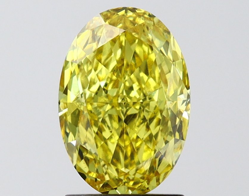 2.01 ct Oval YELLOW VS1 IGI Certified Lab Grown Diamond