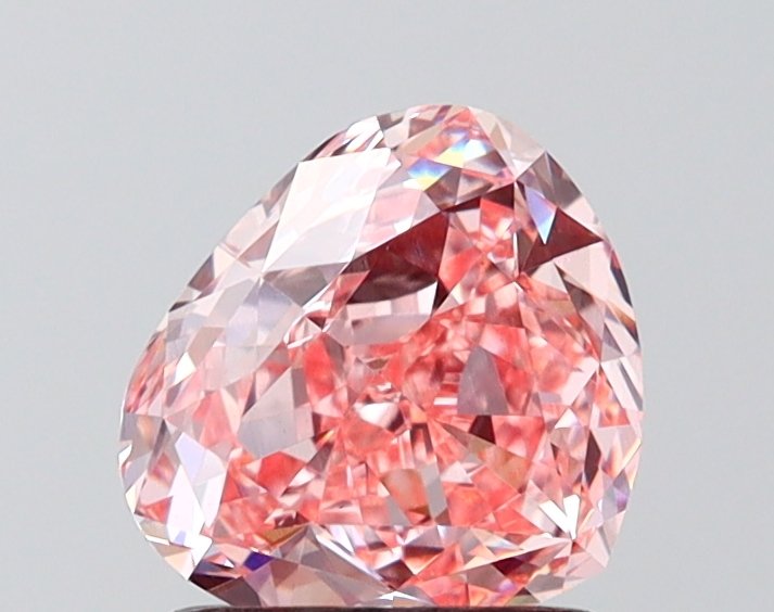 1.57 ct Pear PINK VVS2 IGI Certified Lab Grown Diamond