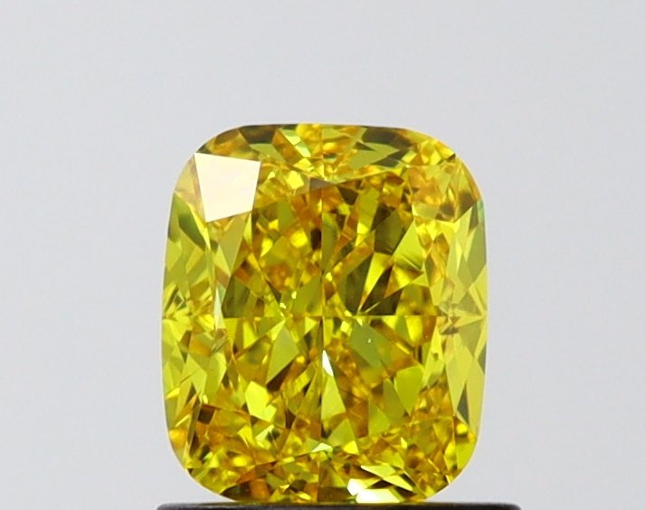 1.09 ct Cushion YELLOW VVS2 IGI Certified Lab Grown Diamond
