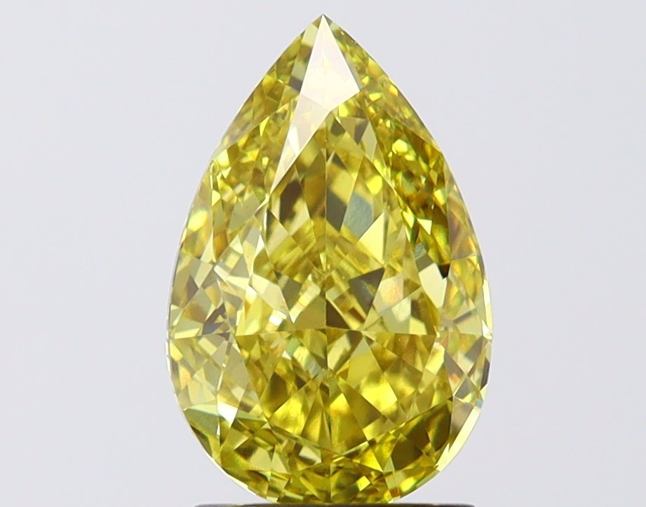 2.02 ct Pear YELLOW VVS2 IGI Certified Lab Grown Diamond
