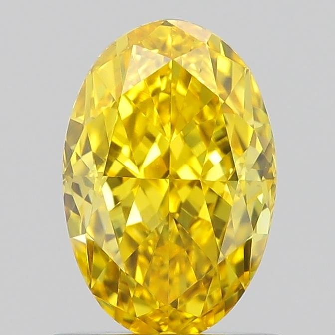 0.91 ct Oval YELLOW VS1 IGI Certified Lab Grown Diamond