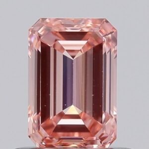 0.68 ct Emerald PINK VS1 IGI Certified Lab Grown Diamond