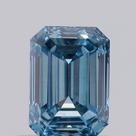 0.52 ct Emerald BLUE VS1 IGI Certified Lab Grown Diamond
