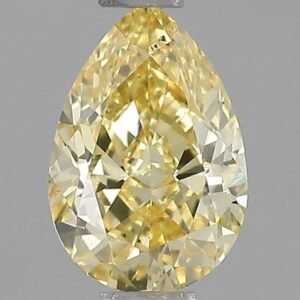 0.86 ct Pear YELLOW VS2 IGI Certified Lab Grown Diamond