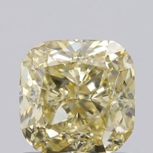 0.78 ct Cushion YELLOW VS1 IGI Certified Lab Grown Diamond