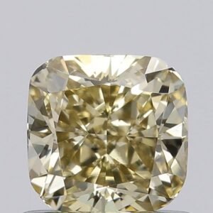 0.77 ct Cushion YELLOW VS1 IGI Certified Lab Grown Diamond