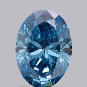 0.99 ct Oval BLUE VS2 IGI Certified Lab Grown Diamond