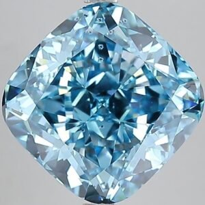 10.00 ct Cushion BLUE SI1 IGI Certified Lab Grown Diamond