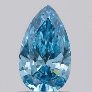 0.83 ct Pear BLUE VS2 IGI Certified Lab Grown Diamond