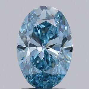 1.69 ct Oval BLUE SI1 IGI Certified Lab Grown Diamond