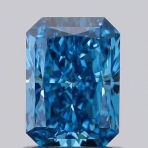 1.02 ct Radiant BLUE SI1 IGI Certified Lab Grown Diamond
