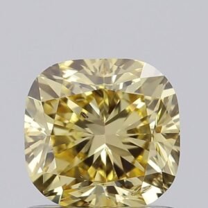 1.02 ct Cushion YELLOW SI2 IGI Certified Lab Grown Diamond