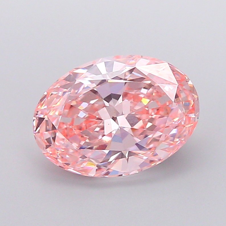 4.60 ct Oval Pink VVS2 IGI Certified Lab Grown Diamond