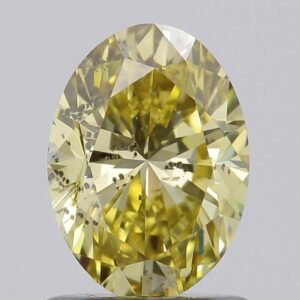 1.01 ct Oval YELLOW SI2 IGI Certified Lab Grown Diamond