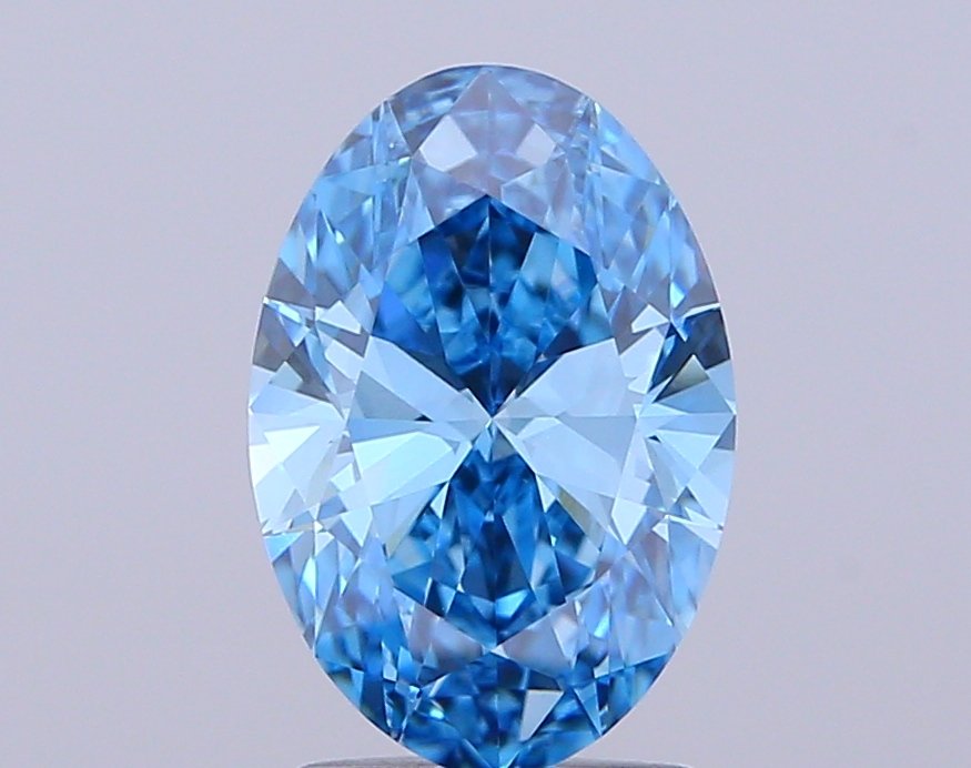 1.86 ct Oval Blue VVS2 IGI Certified Lab Grown Diamond