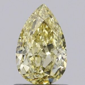 1.01 ct Pear YELLOW VS2 IGI Certified Lab Grown Diamond