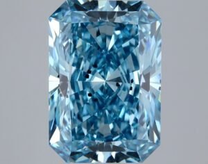 2.58 ct Radiant BLUE SI2 IGI Certified Lab Grown Diamond