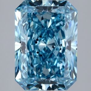 2.58 ct Radiant BLUE SI2 IGI Certified Lab Grown Diamond