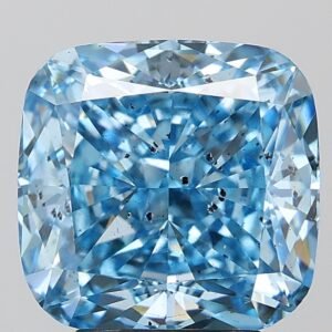 4.63 ct Cushion BLUE SI2 IGI Certified Lab Grown Diamond