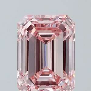 3.04 ct Emerald PINK VS2 IGI Certified Lab Grown Diamond